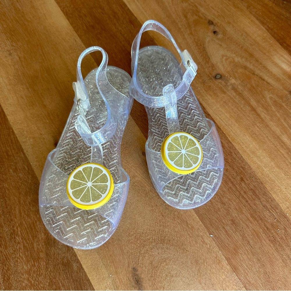 Old Navy Clear Lemon Sandals Size 9